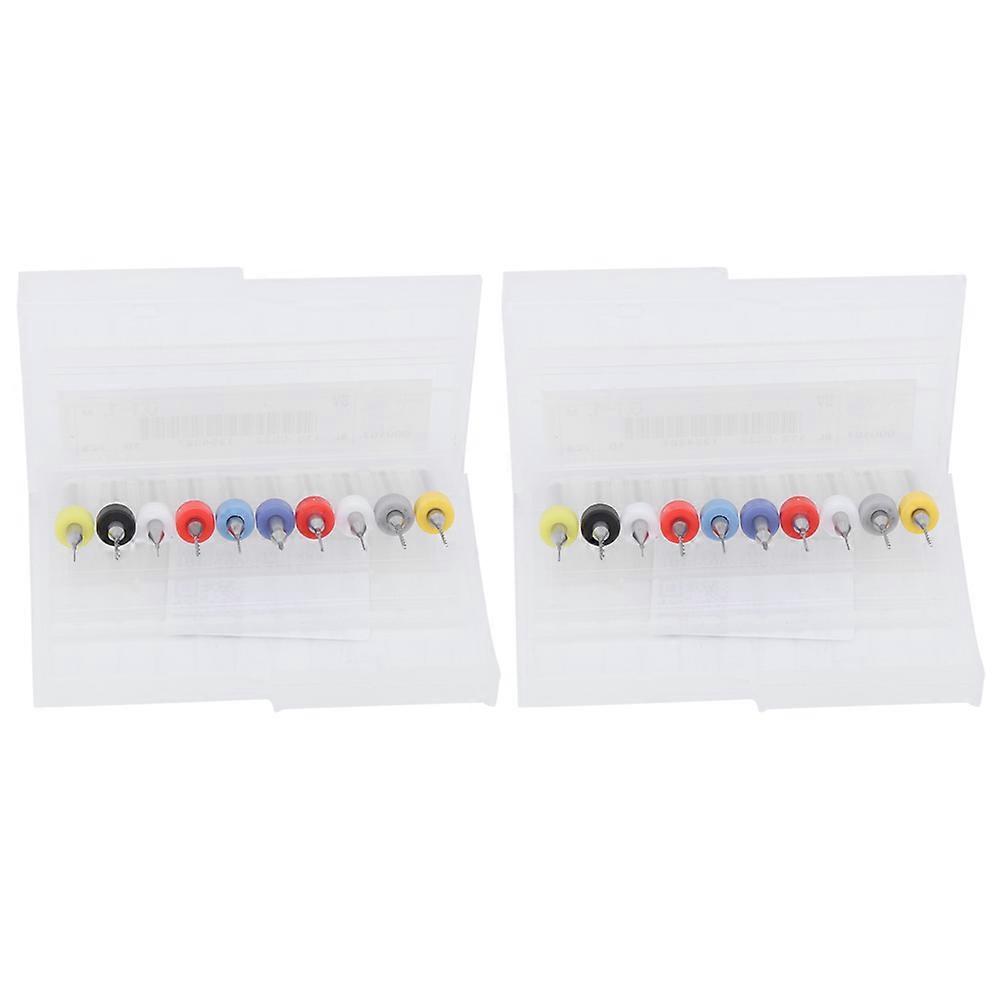20pcs Alloy PCB Micro Drill Bit Set Mini Fixed Shank 0.1mm-1mm Accessories