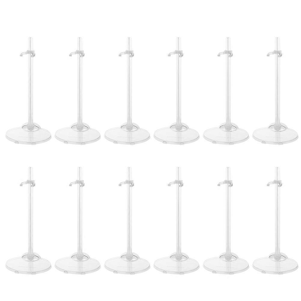 Doll Display Rack Clear Doll Display Base for Holding Use 12Pcs