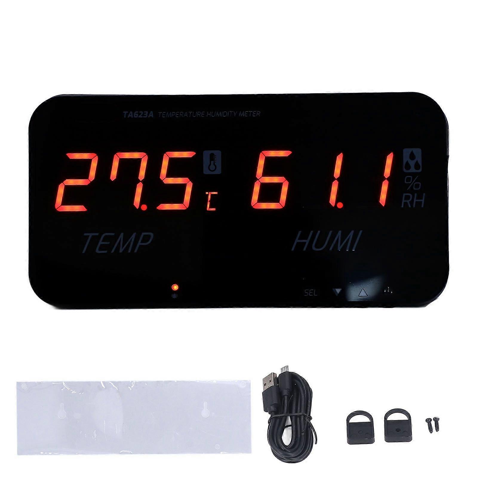 Temperature Humidity Meter Digital Display Large Screen Hygrometer Industrial LED Greenhouse Temperature Humidity Meter