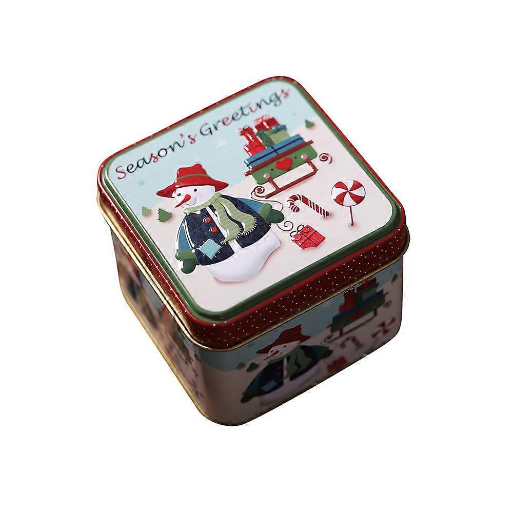 Christmas Tea Leaf Container Square Candy Box for