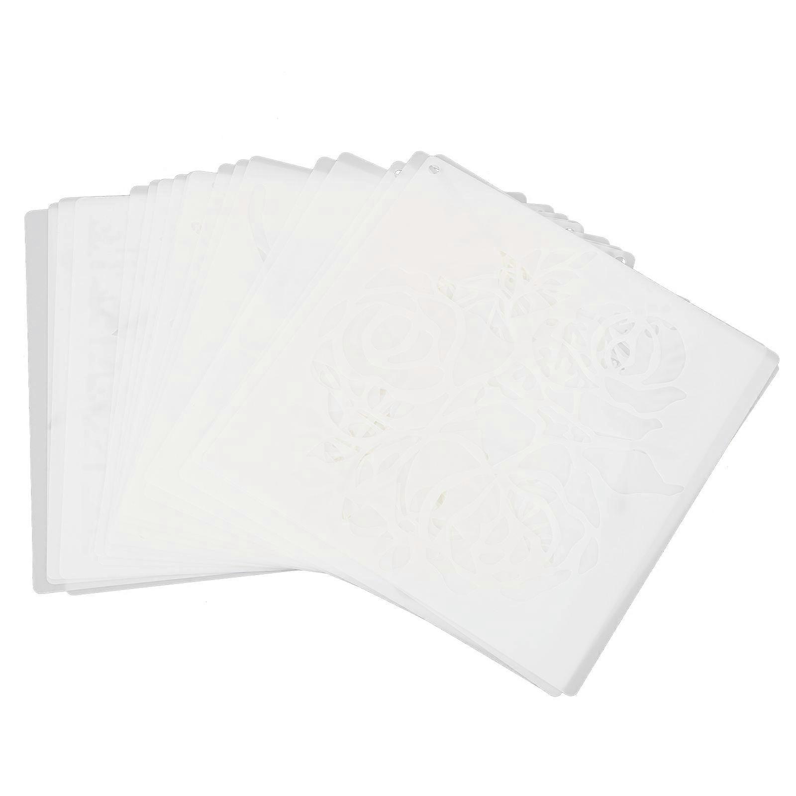 Reusable Drawing Template Flower Shape Stencils for DIY 1Set Craft