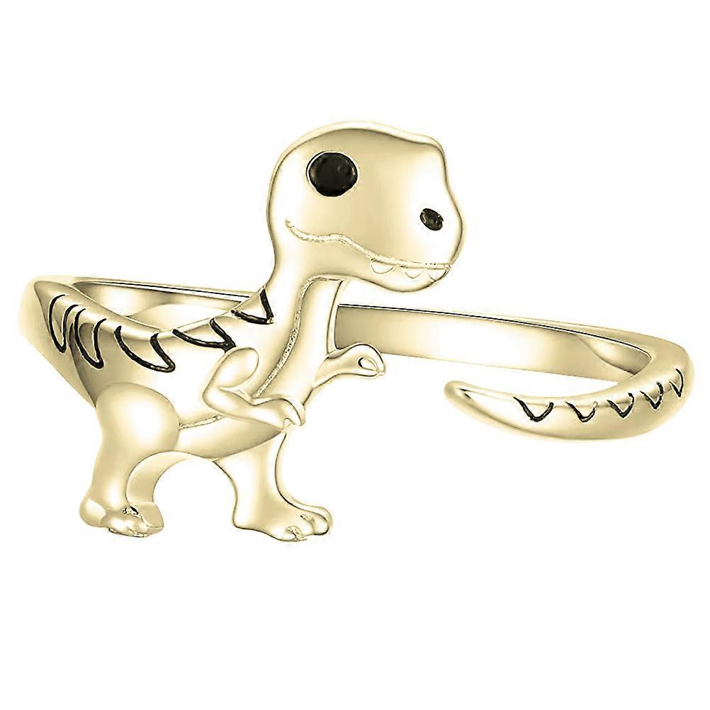 5Pcs Dinosaur Ring Adjustable Women's Ring Golden Animal Accessory