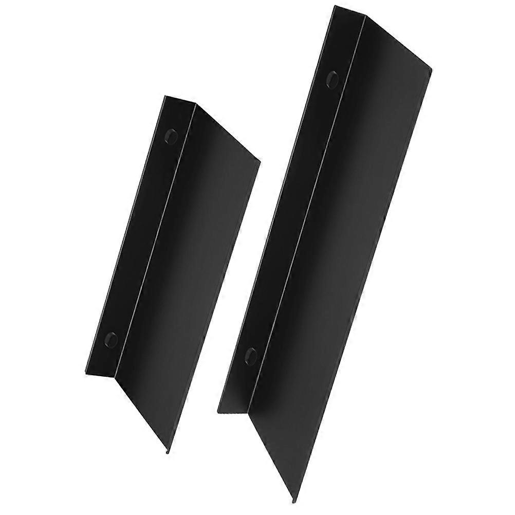 Black Metal Floating Shelf for Bathroom Wall Mounted Storage 10Pcs