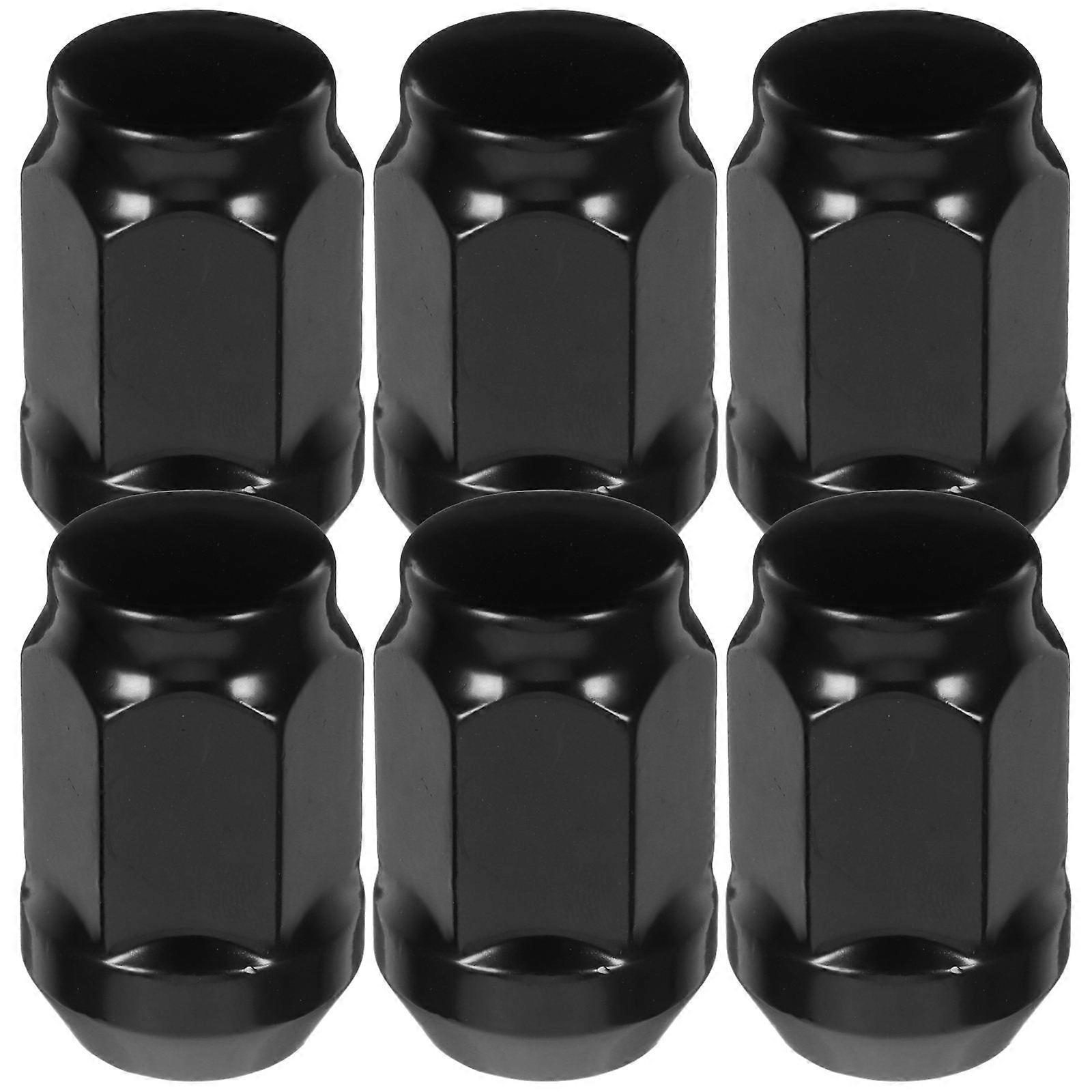 Lug Nut Covers Protective Rubber Caps for Car Wheels 30Pcs Black