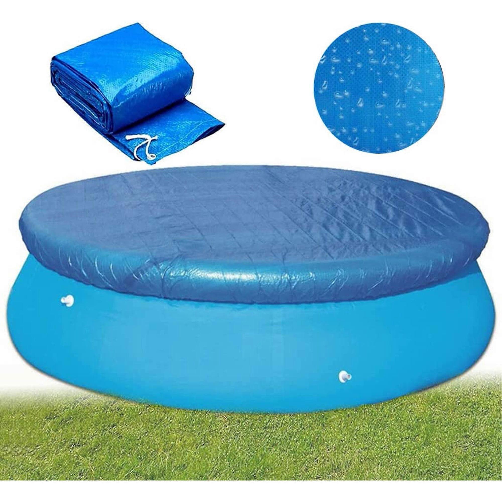 Pool Cover, 10ft Diameter Round Easy Set Pool Cover for Frame Pools Inflatable Swimming Fast Set Pool
