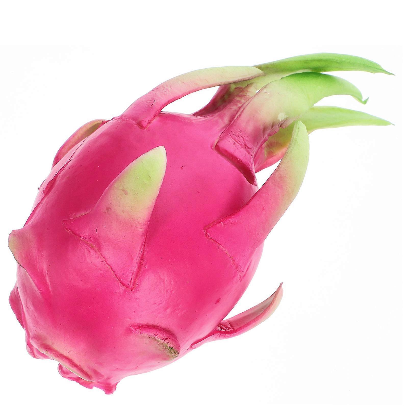 False Pitaya Ornament for Decoration 2Pcs Simulation Fruit Model Set