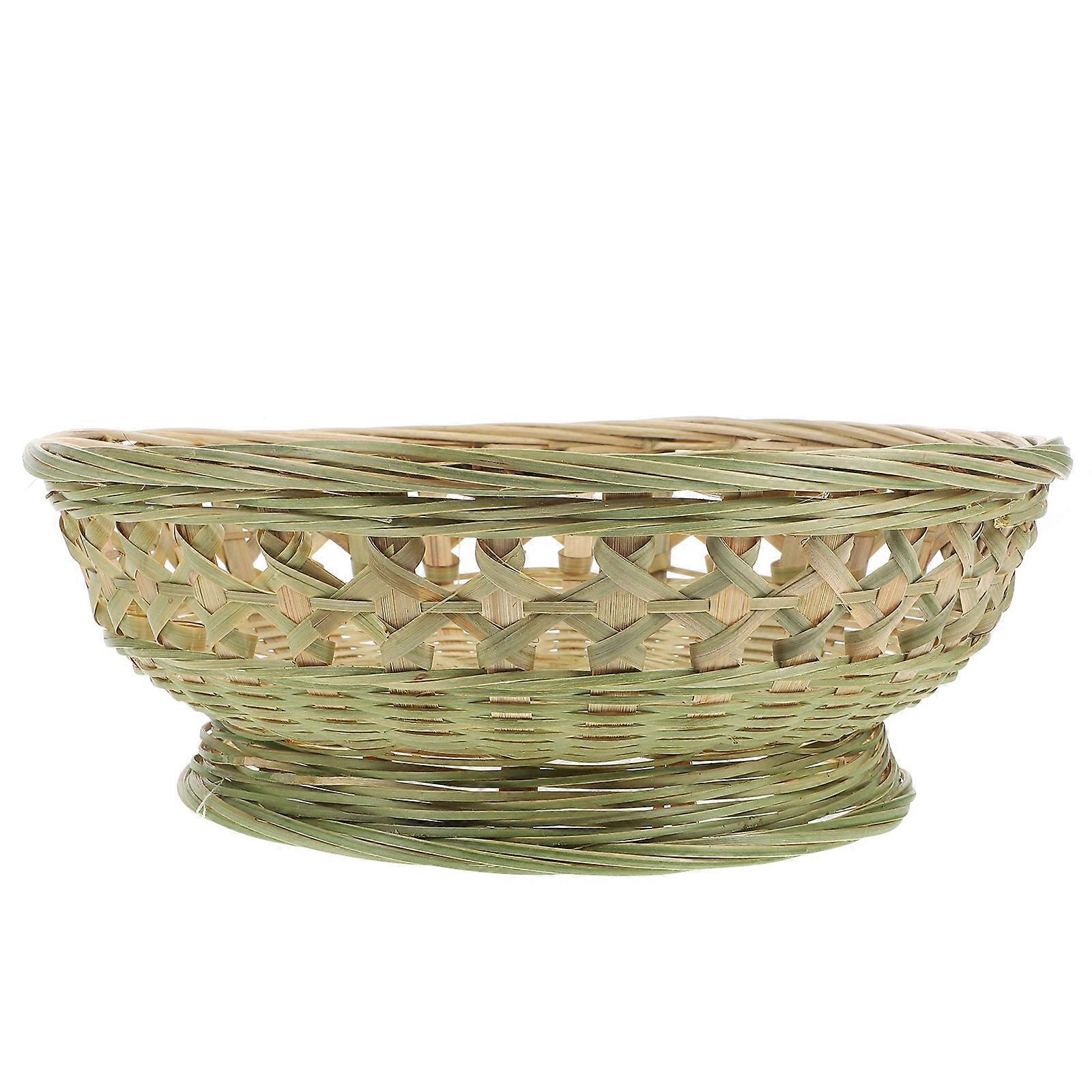 Multi-Function Bread Basket Bamboo Storage Basket for Daily Use 3Pcs