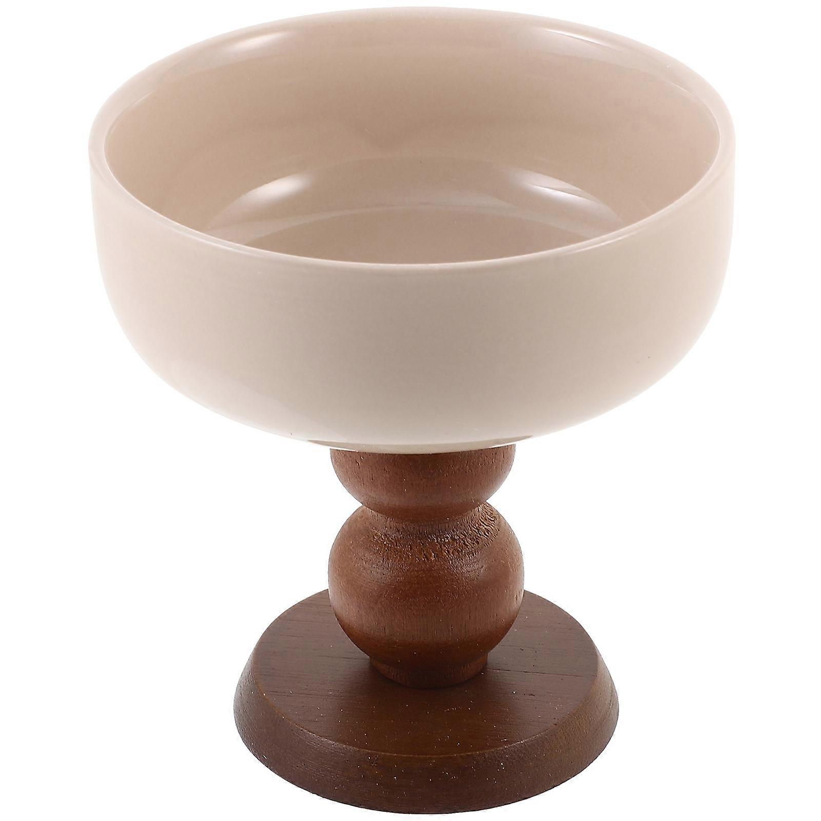 Decorative Bowl High Base Ice Cream Cup For Family Use And Bar Use Assorted Color With 1Pack