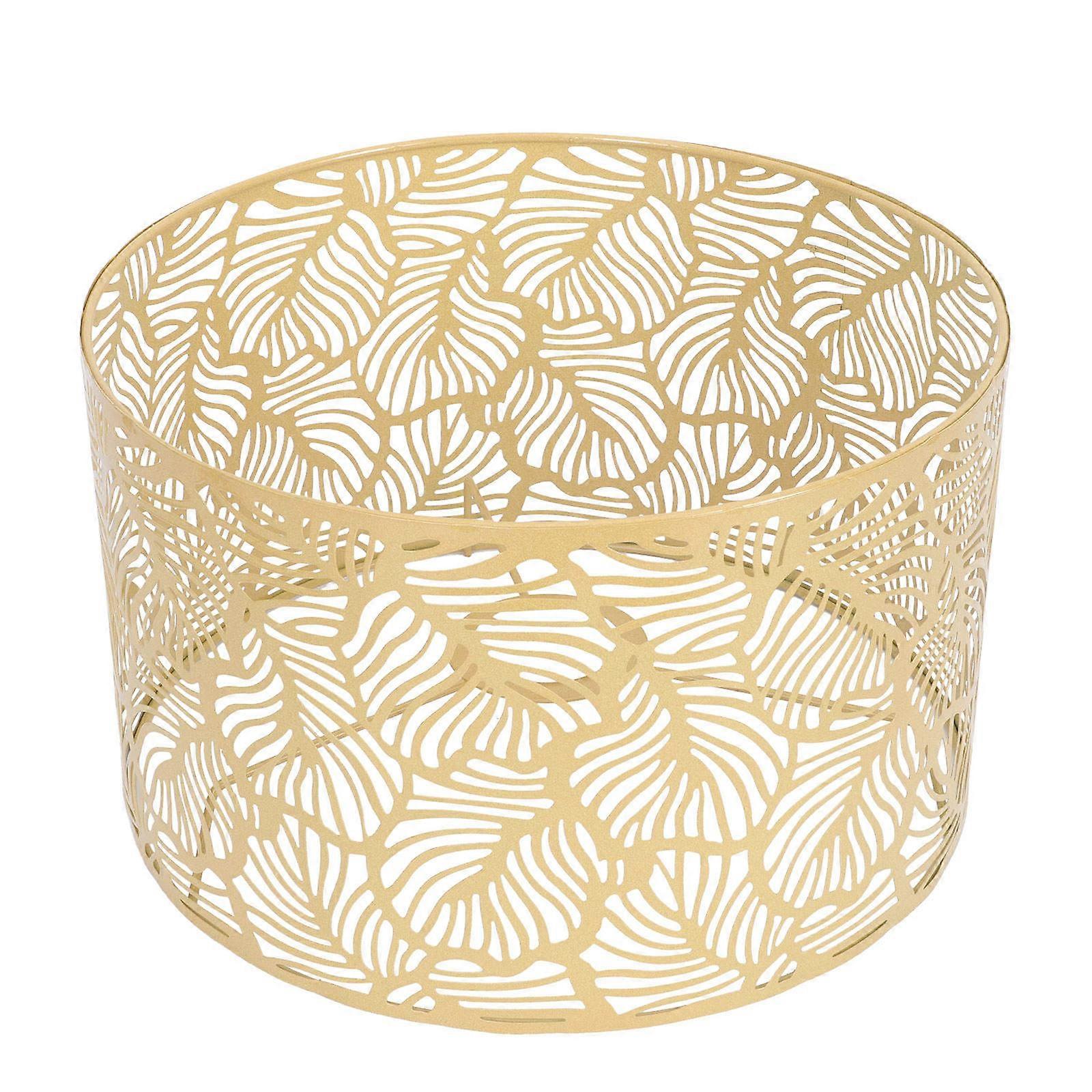 Simple Iron Lampshade for Home Decor 2Pcs Golden Leaf Lamp Cover