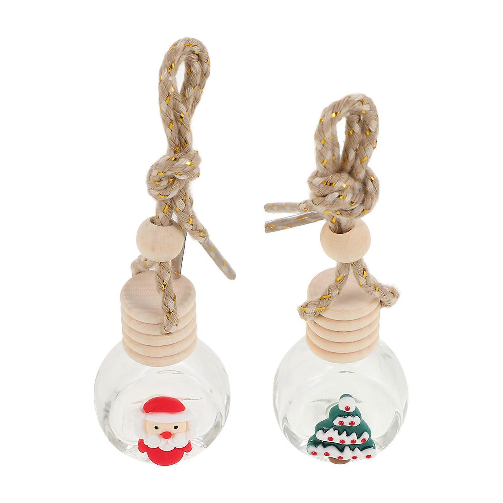 Decorative Aroma Bottle 4Pcs Hanging Empty Car Diffuser Bottles