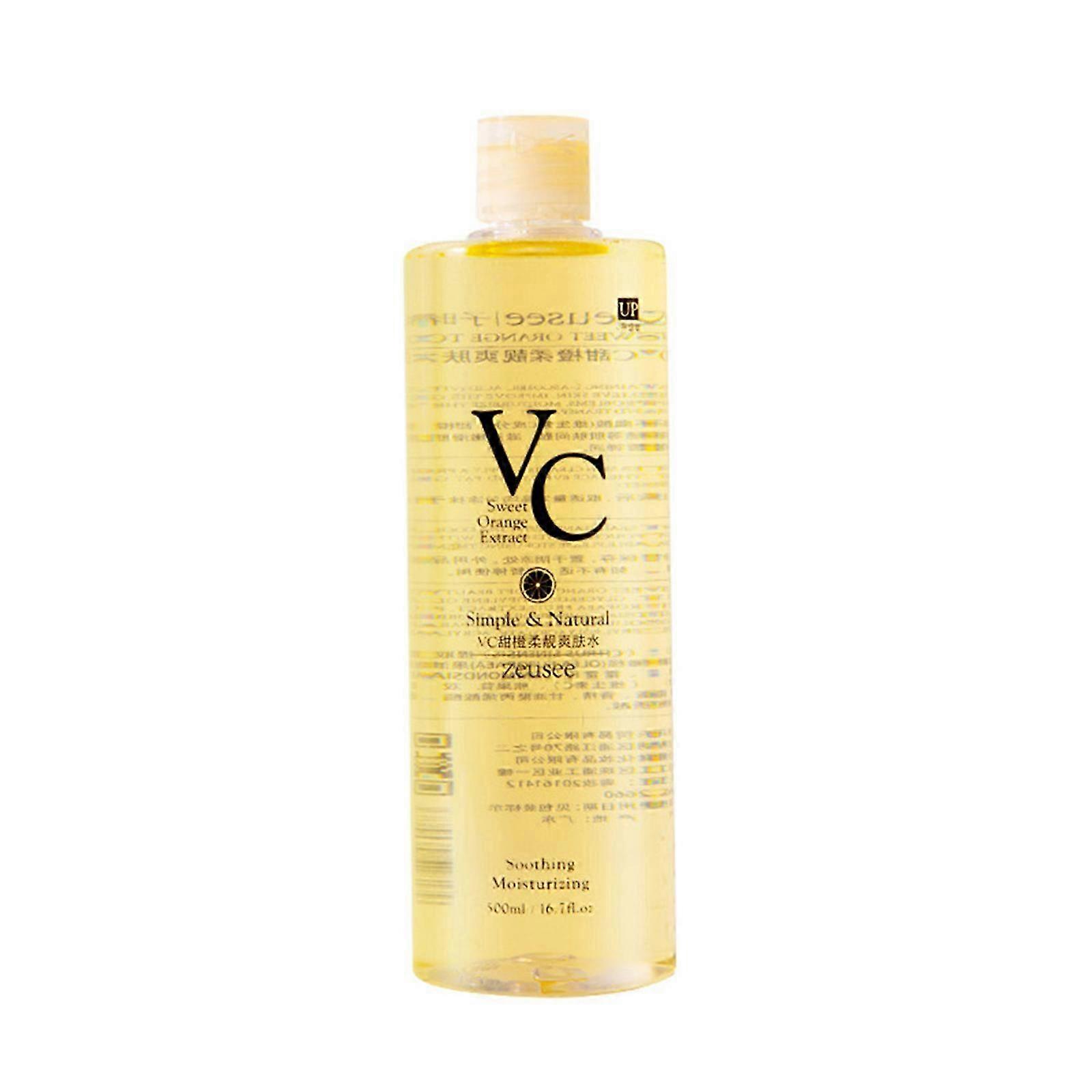Vc Toner Refreshing Hydrating Rejuvenating Wet Compress Moisturizing Water Lotion 500ml Sunshine