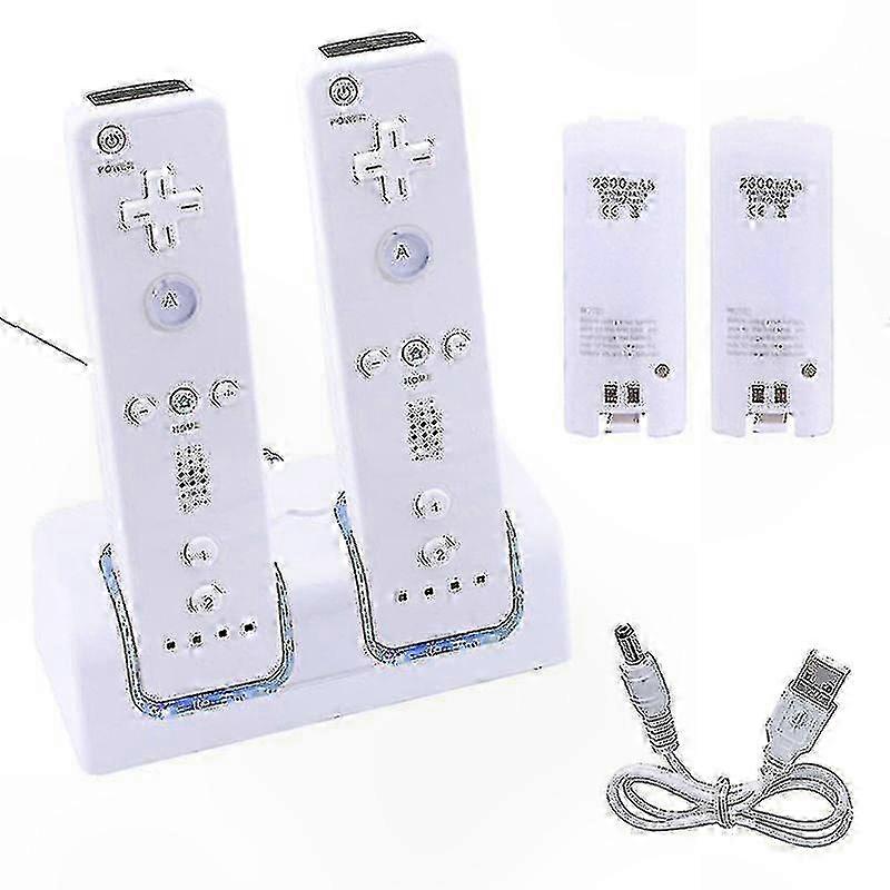 Battery Packs & Dual Charger Dock for Wii Remote Controllers