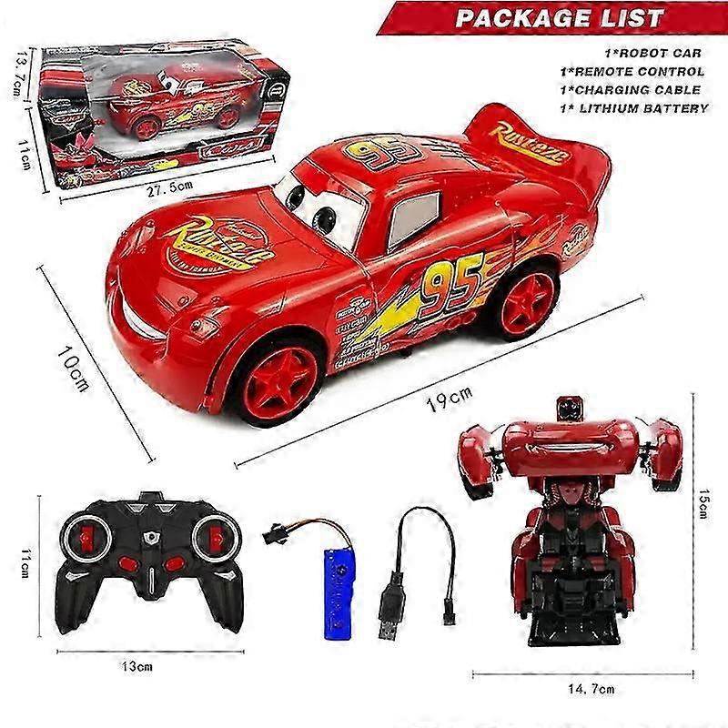 2025 Remote Control Car 2in1 Transform Robot Rc Deformation Car Anime Model One Button High Speed Kids Toys