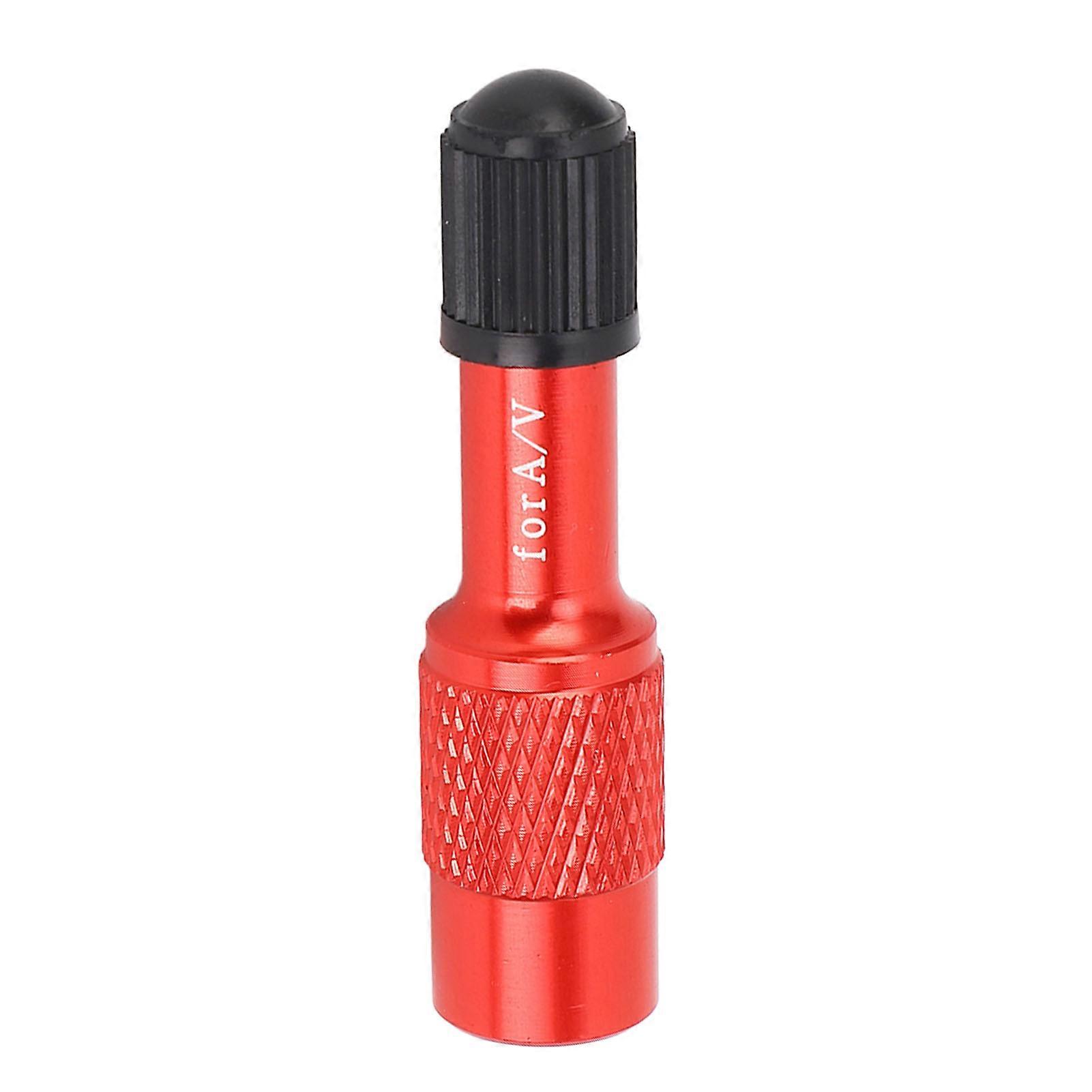 Red Aluminum Alloy Cycle Fork Valve Adapter Extension Nozzle