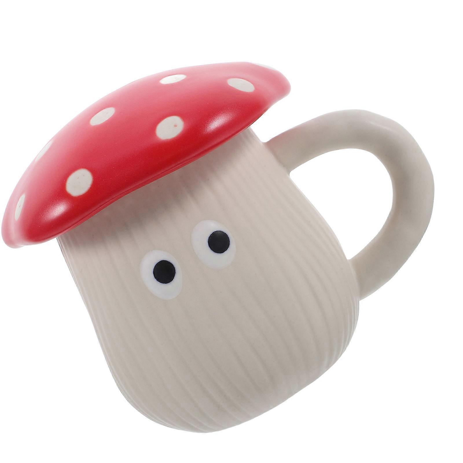 Cute Mug Ceramic Mushroom Coffee Cup for Home Use