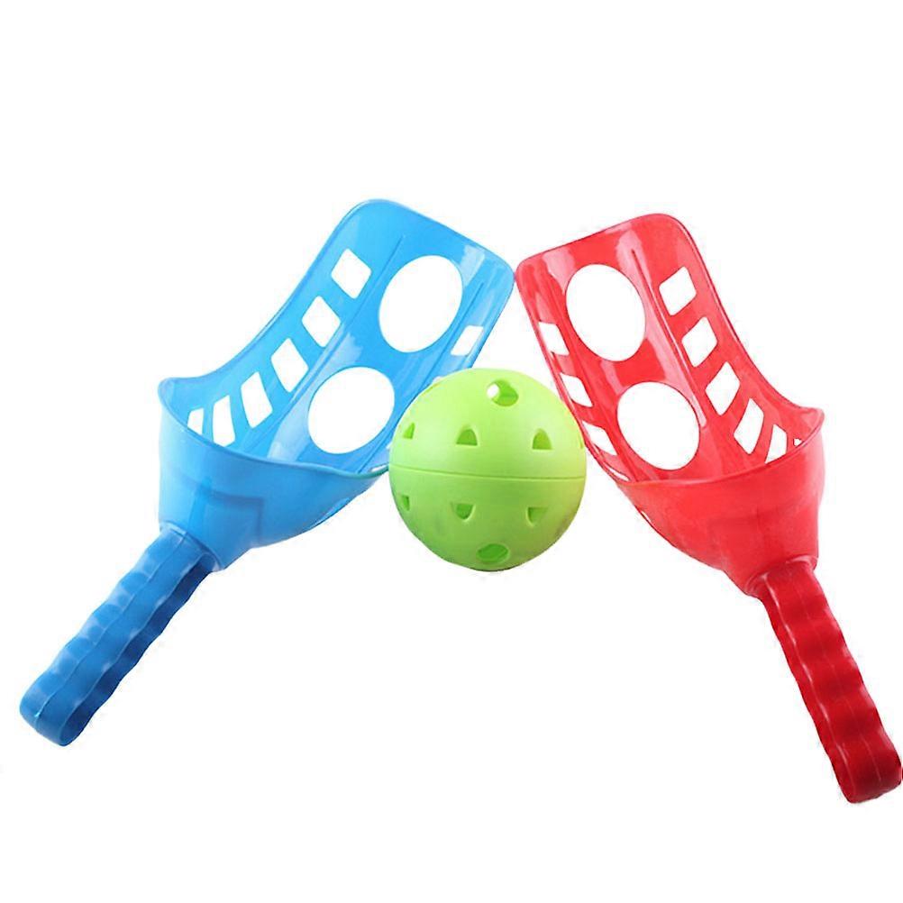 Balls Launch and Catch Game for Playing Use 2Pcs Assorted Color Backyard Activity