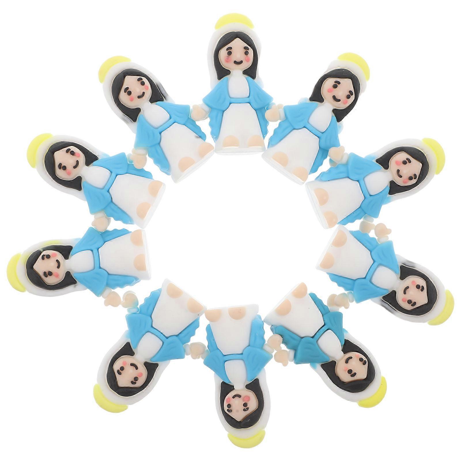 Mini Plastic Statue for Desktop Decoration 30Pcs Pack