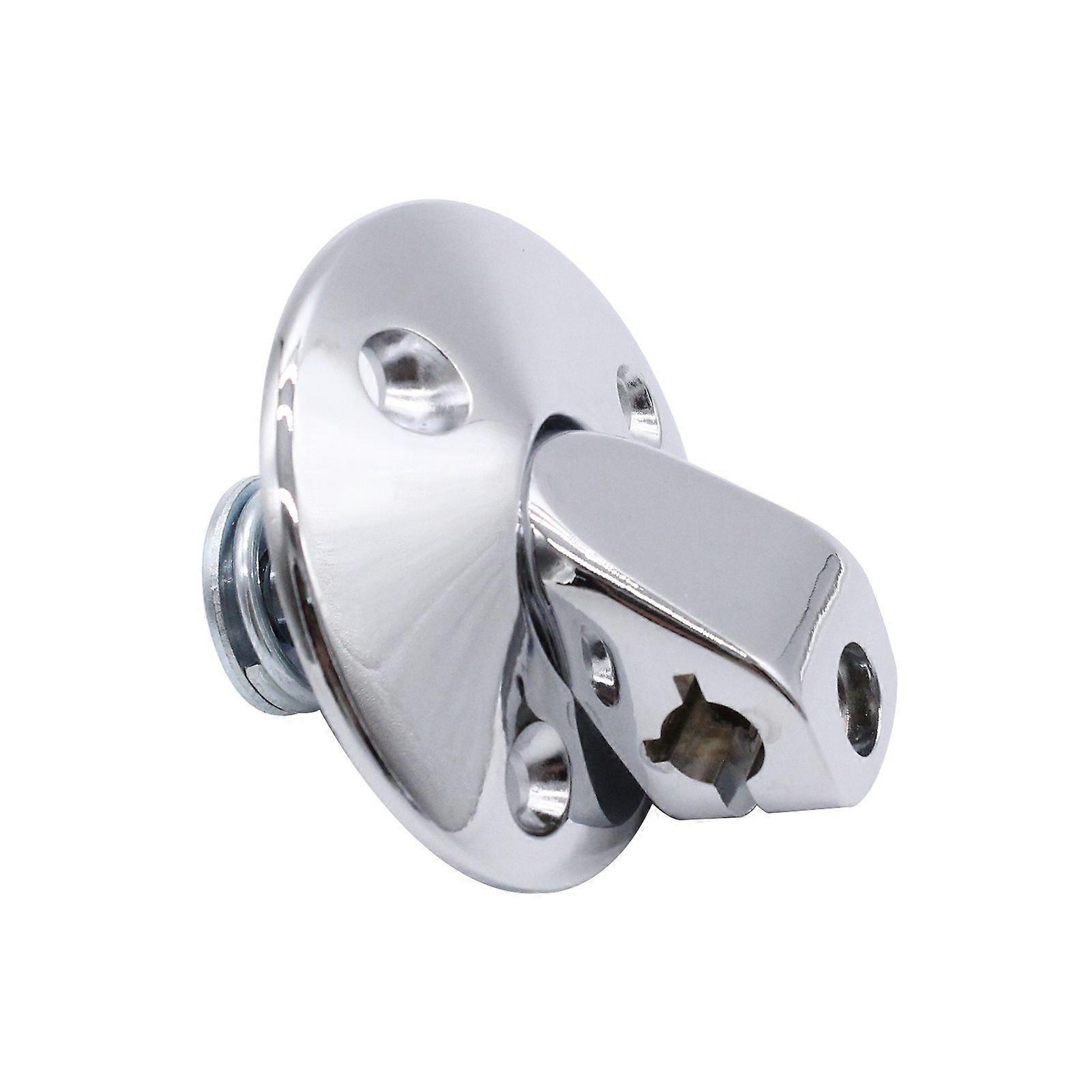 One Pair Sunvisor Support Brackets Kit Chrome with Screws Bushing