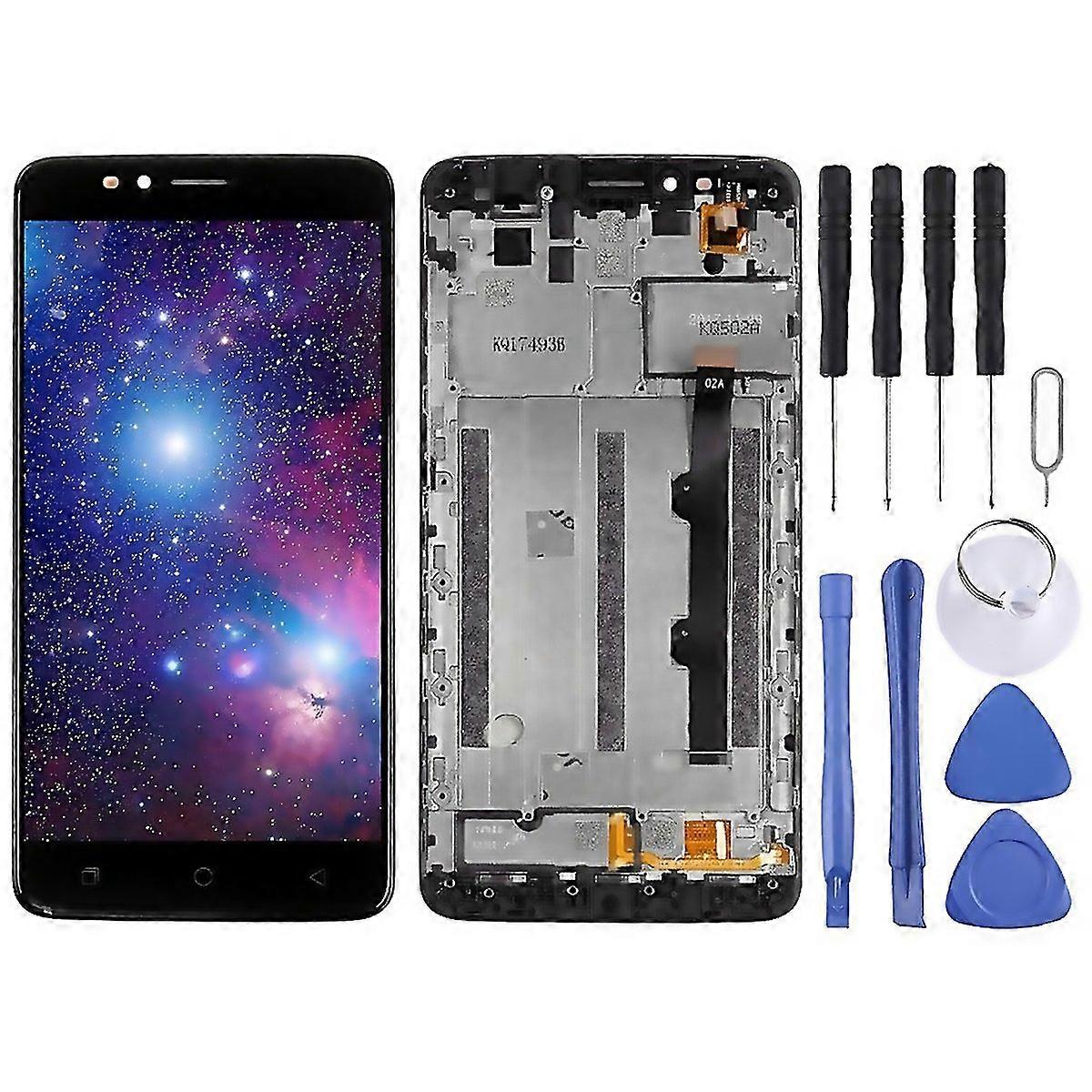 For Lcd Screen And Digitizer Full Assembly With Frame For Tmobile Revvl Plus C3701ablack