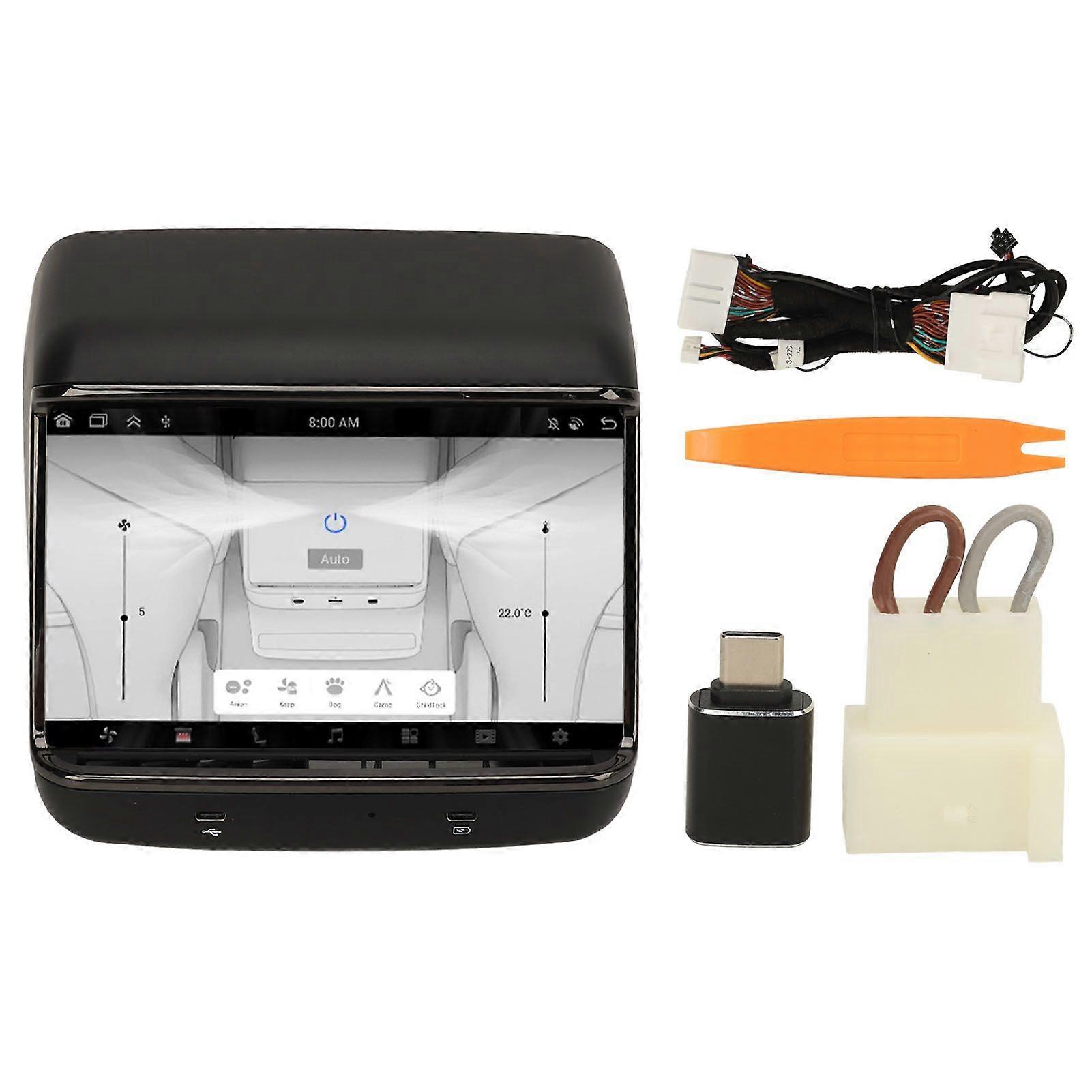 7.2in Rear Seat Display Screen HD 1280 X 800 LCD AC Seat Control Multimedia Player Replacement for Tesla Model 3 Y 2023 Onwards