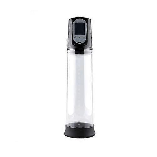 Soft Men's Enlarge Vacuum Pump 2In1 ED Screen Silicone Extender Tool For Male Enlargement Large Size Black ALSKN4G