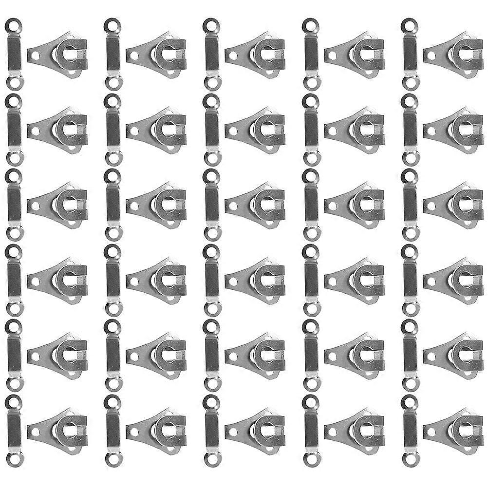 Clothes Sewing Kit Pant Hook and Eye Sewing Set for 120Sets Silver