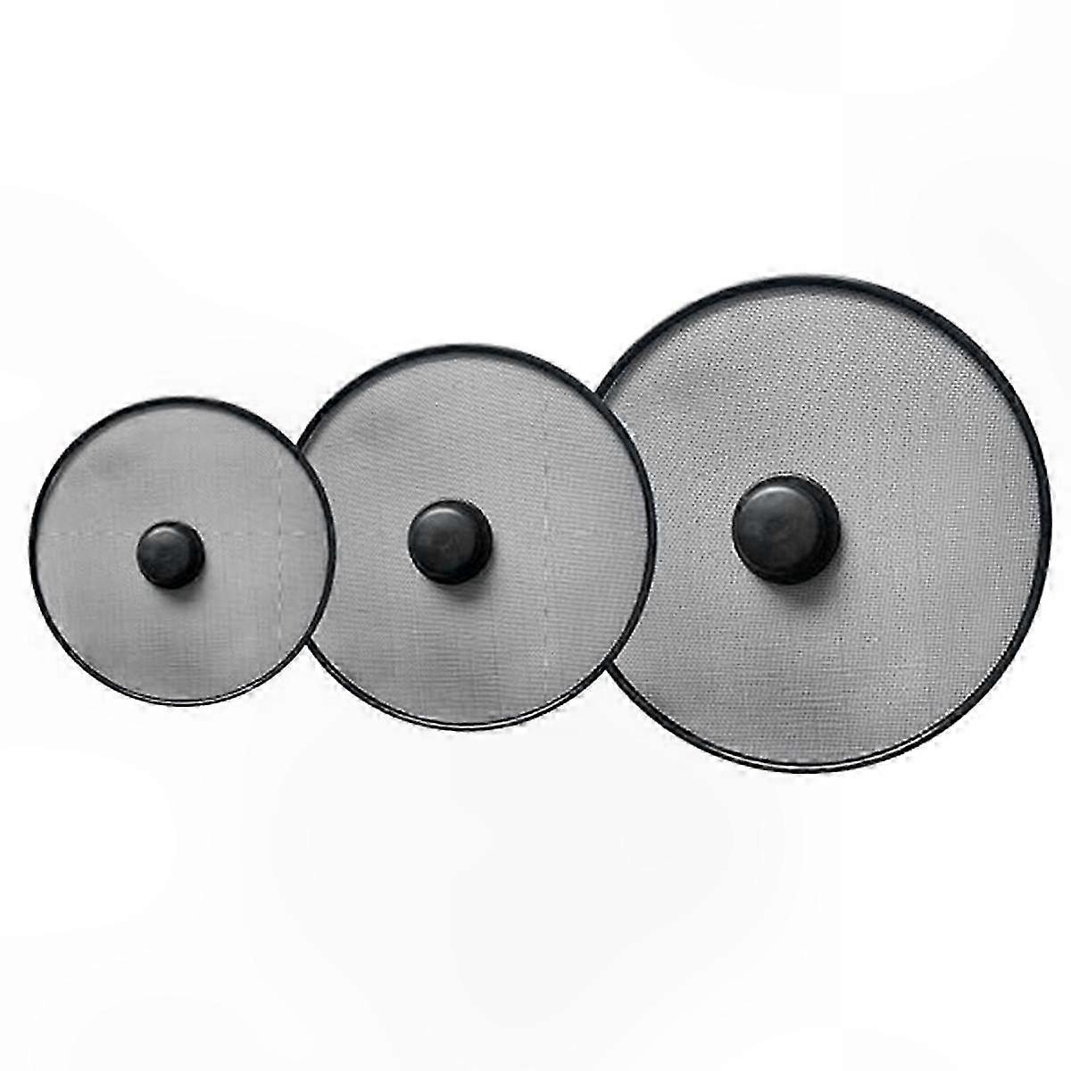 3Pcs Kitchen Splatter Screens, Grease Guard Splash Protector for Frying Pans