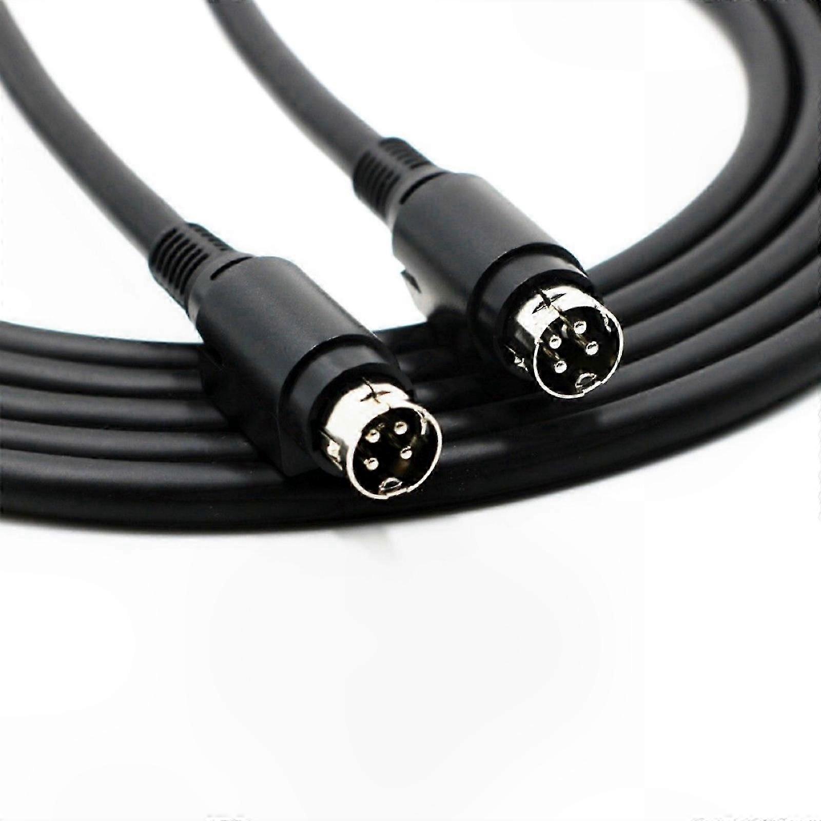 4-Pin Male to Male Speaker Cable for o Connection, Compatible with Bookshelf and Monitor Speaker Systems
