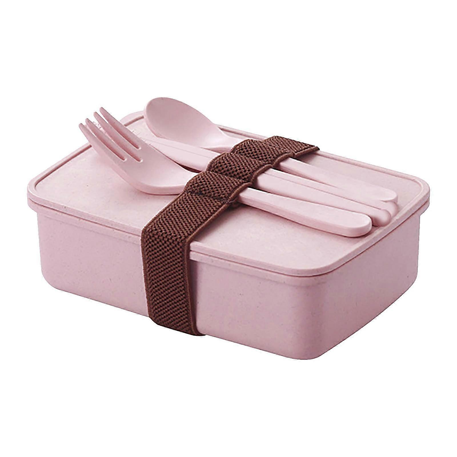 Bocqde School Supplies Clearance: Microwave Safe Plastic Lunch Box with Multiple Compartments, Compatible with Student Use