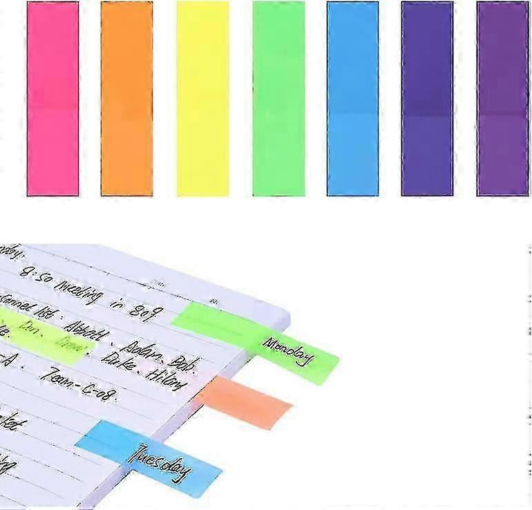 2025 140pcs Sticky Notes 12 X 45mm,coloured Index Tabs For School Office Stationery Label Page Mark-YNP