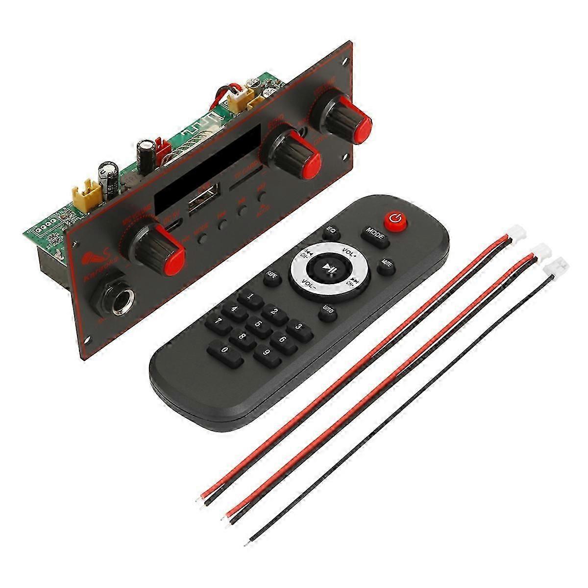 Bluetooth 5.0 MP3 Decoder Board 10W Amplifier Audio Player 5V DIY MP3 Player Car FM Radio Module TF