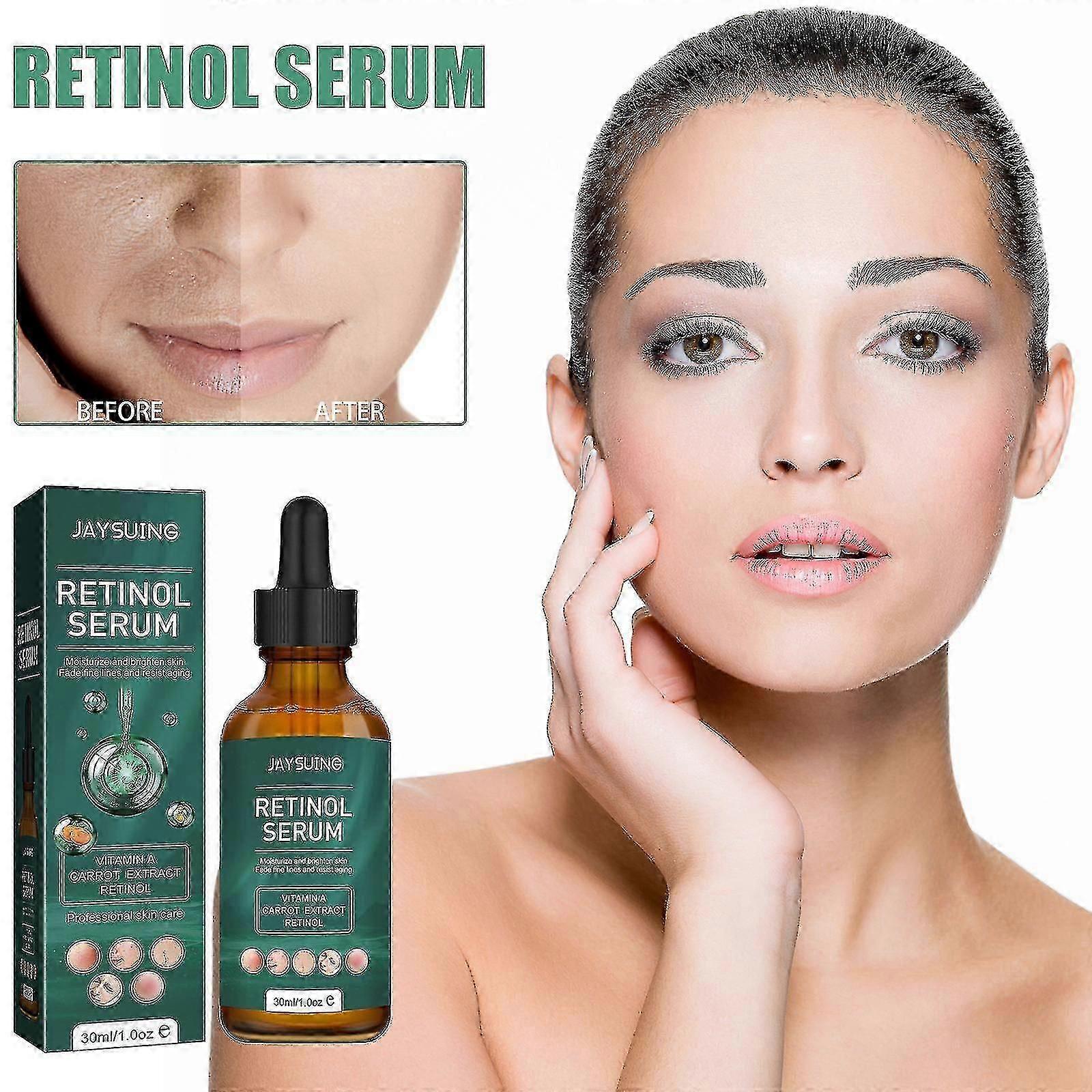 يعمل Jaysuing Retinol Essence Facial Anti-Colinkle على تحسين الخطوط الدقيقة ، ويضيء ، ويشد ، ويمرونته ، ومضاد للشيخوخة ويقلص المسام -3113105060644