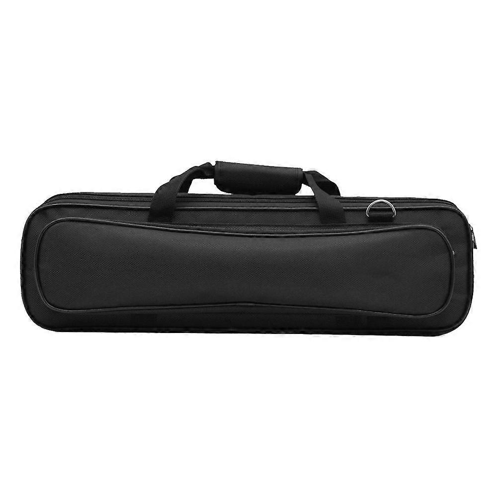 Flute Case Carrying Bag: Oxford Cloth 16/17 Holes Flute Handbag Cover With Thickened Lining Shoulder Strap Handheld Instrument Storage Bag For Musicia