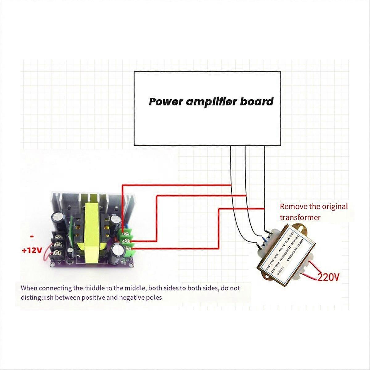 Audio Module Single DC 12V to ± 12V Subwoofer Car Audio