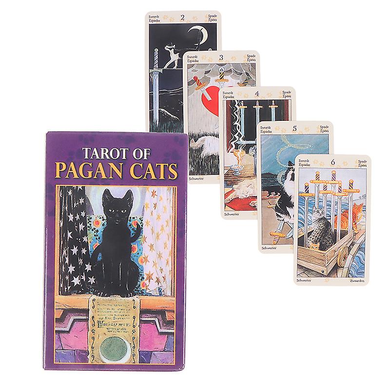Pagan Ccat Tarot Cards Oracle Cards Party Prophecy Divination Board Game Psychic