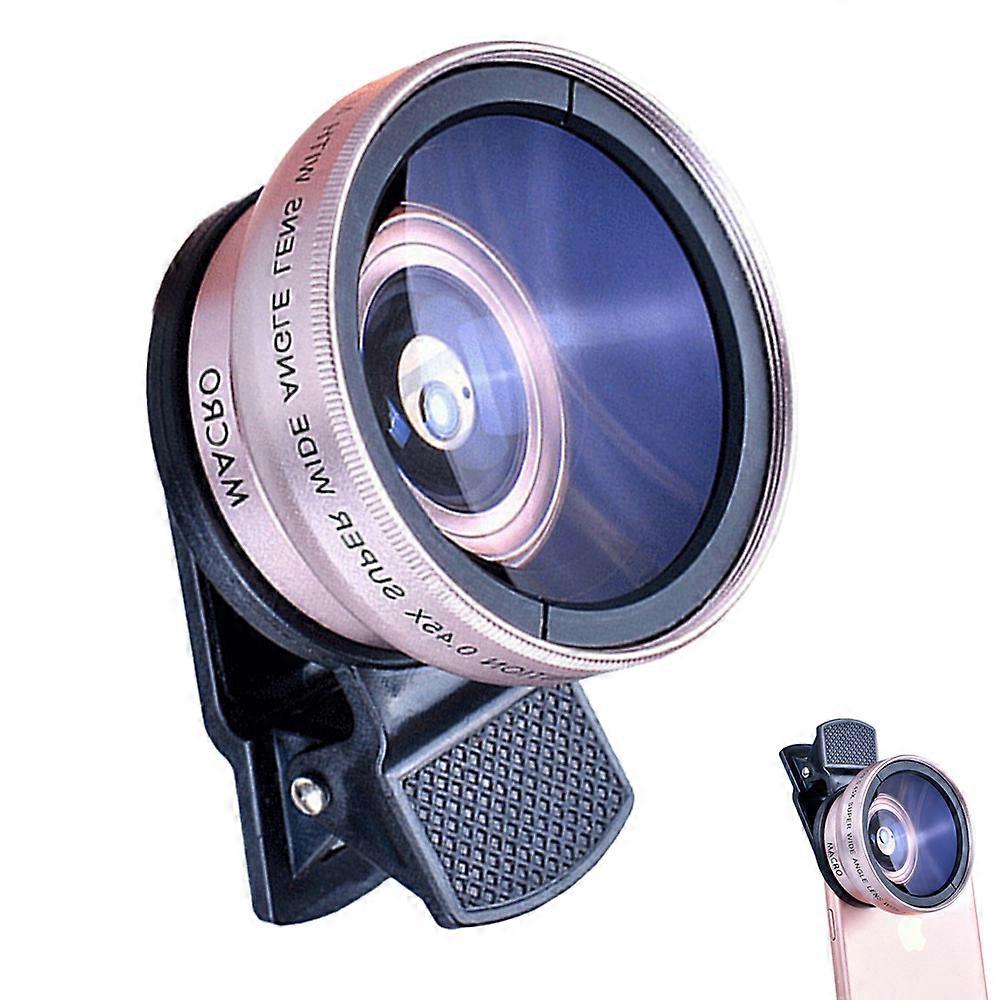 Cell Phone Camera Lens 2 in1 Portable Wide Angle Macro Cell Phone Camera Lens