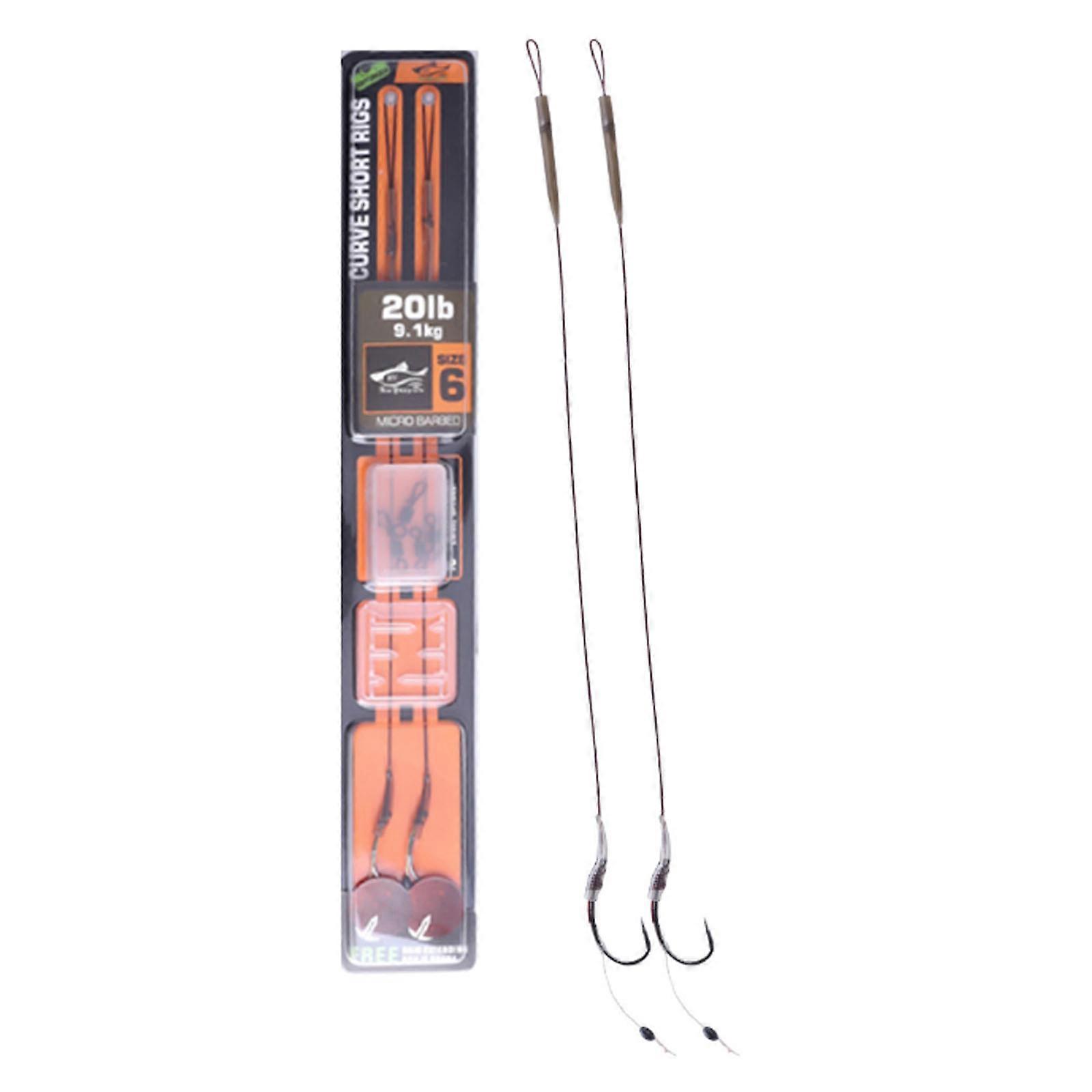 Premium Fishing Rigs System with 2 Reinforced Clip and Abrasion Resistant Sleeves for Multiple Environment Use Multicolor