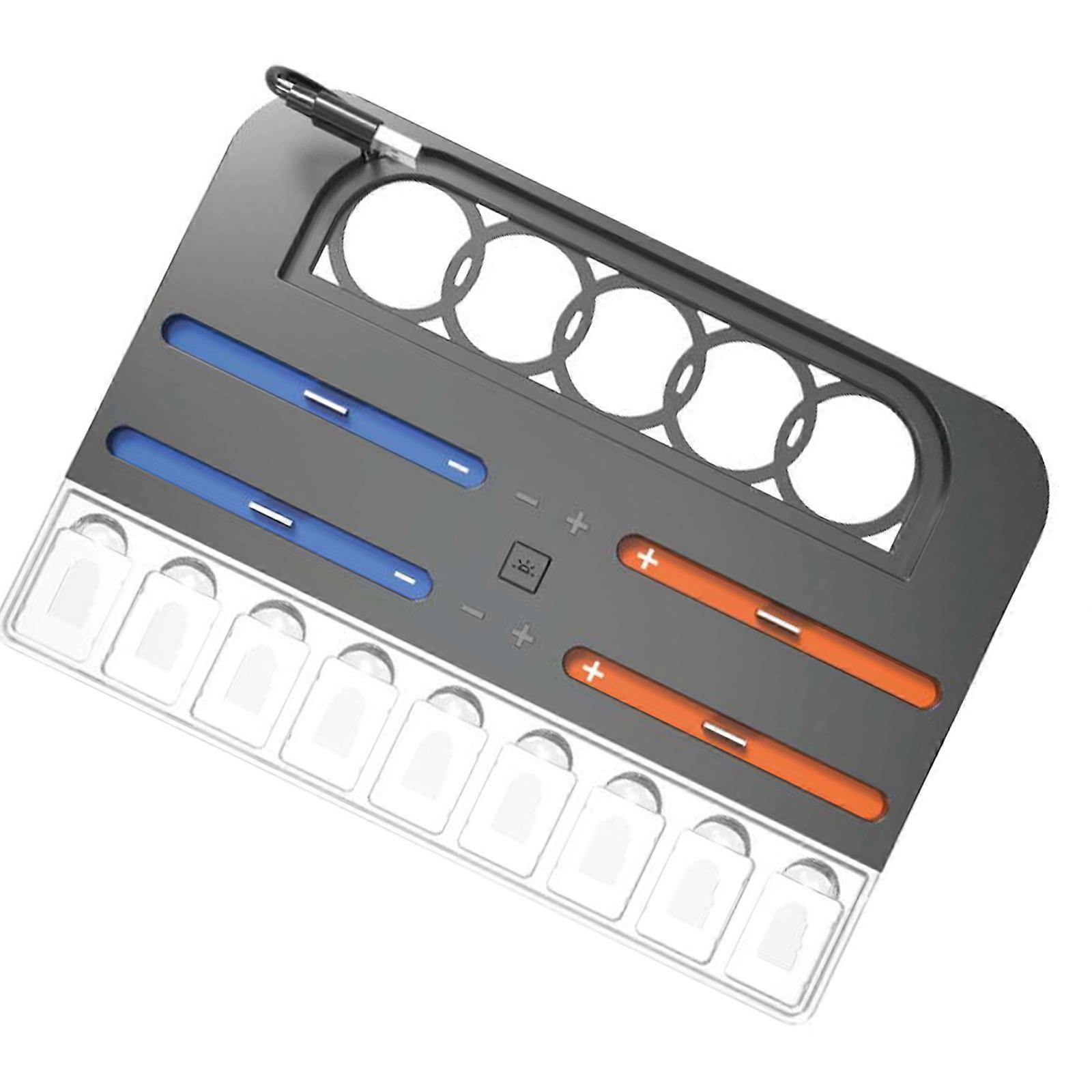 Adjustable  Lights Controller Charging Station 9 Card Slots Ventilated Charging Dock for Console  2 Accessories Multicolor