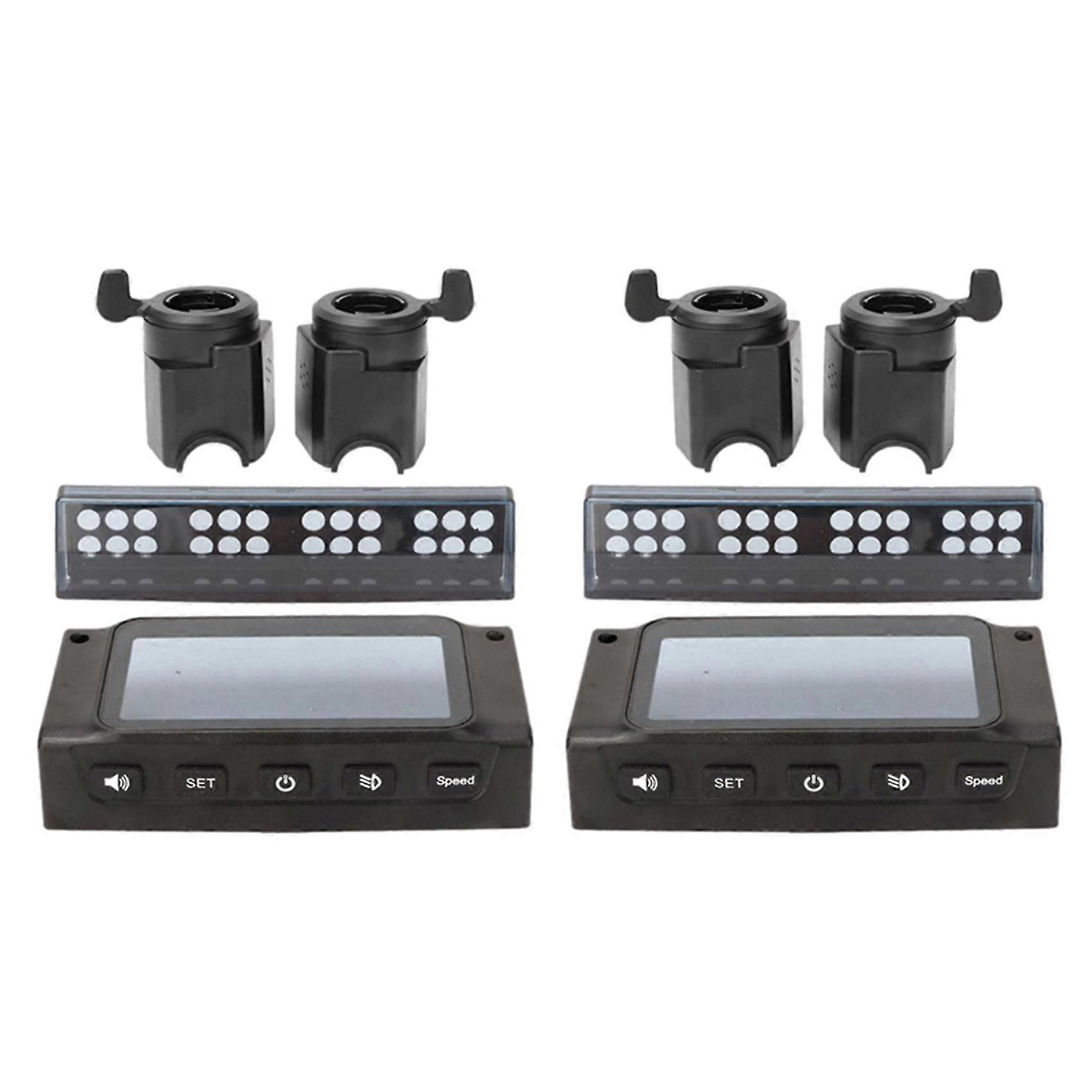 2x Lcd Monitor Cover For Kugoo S1 S2 S3 8-inch Scooter With Accelerator Brake Handle Led Lamp Cover