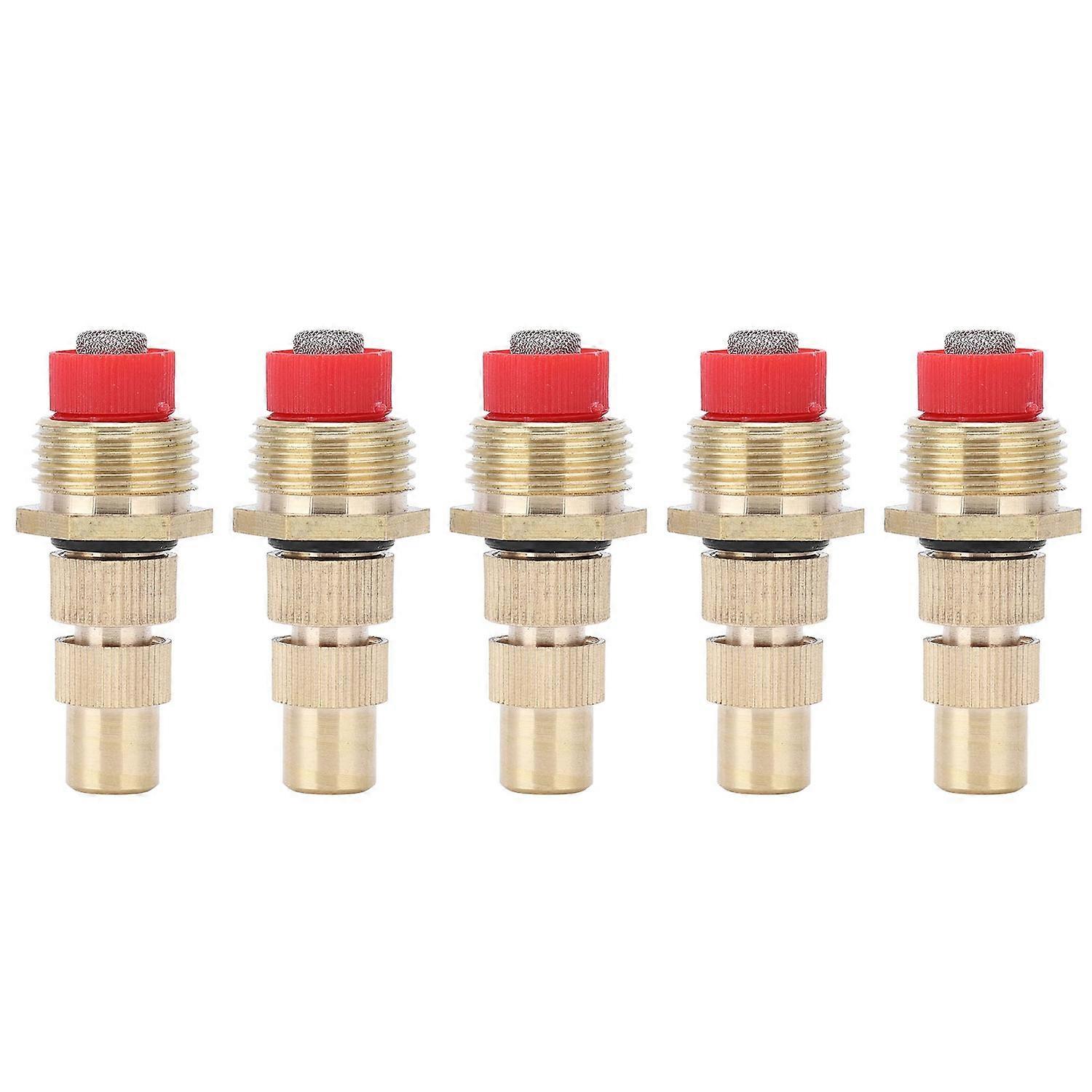 5Pcs G1/2 Male Thread Atomizing Nozzle with Filter Screen Adjustable Garden Lawn Sprayer Nozzle