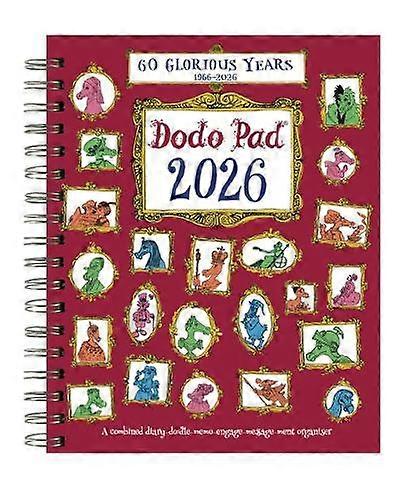 The Dodo Pad Original Desk Diary 2026 Hardcover Week To View Calendar Year Diary by Lord Dodo Diary or journal Book