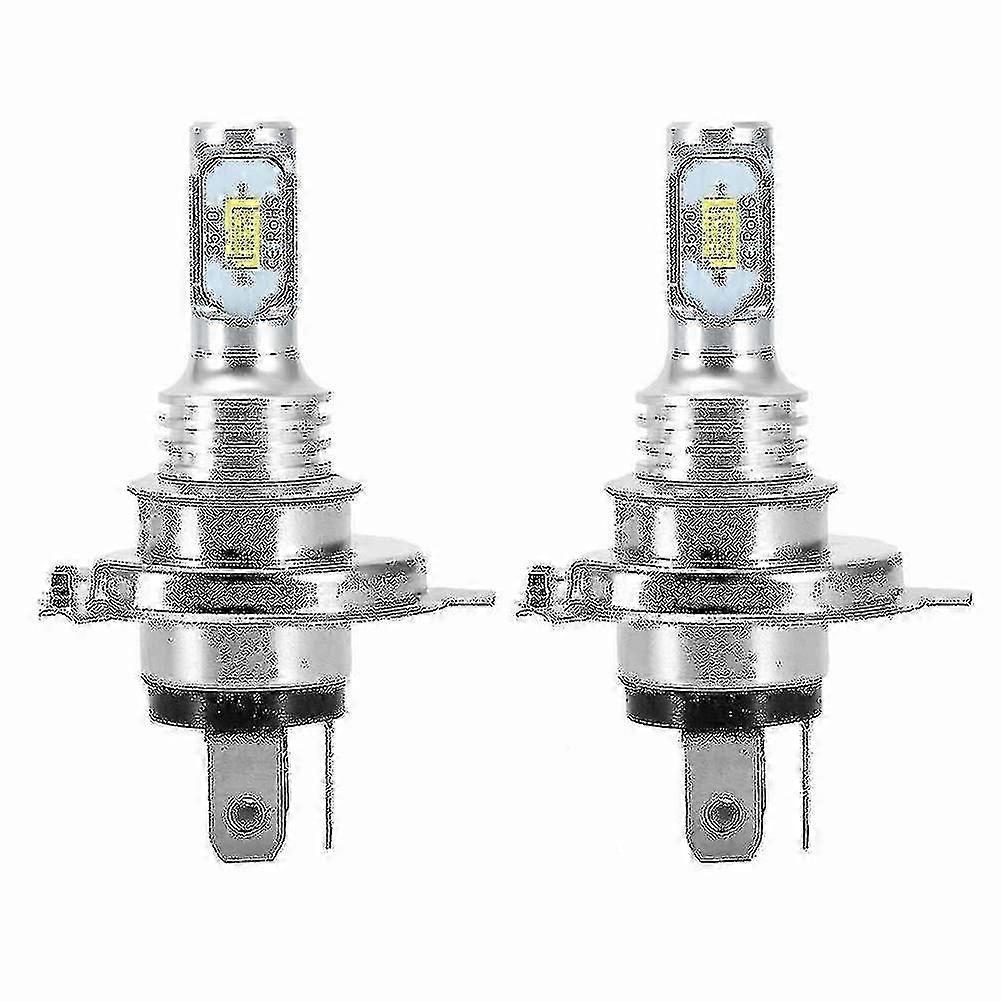 2 X H4 9003 Hb2 6000k Super White Csp Led Headlight Bulb Kit