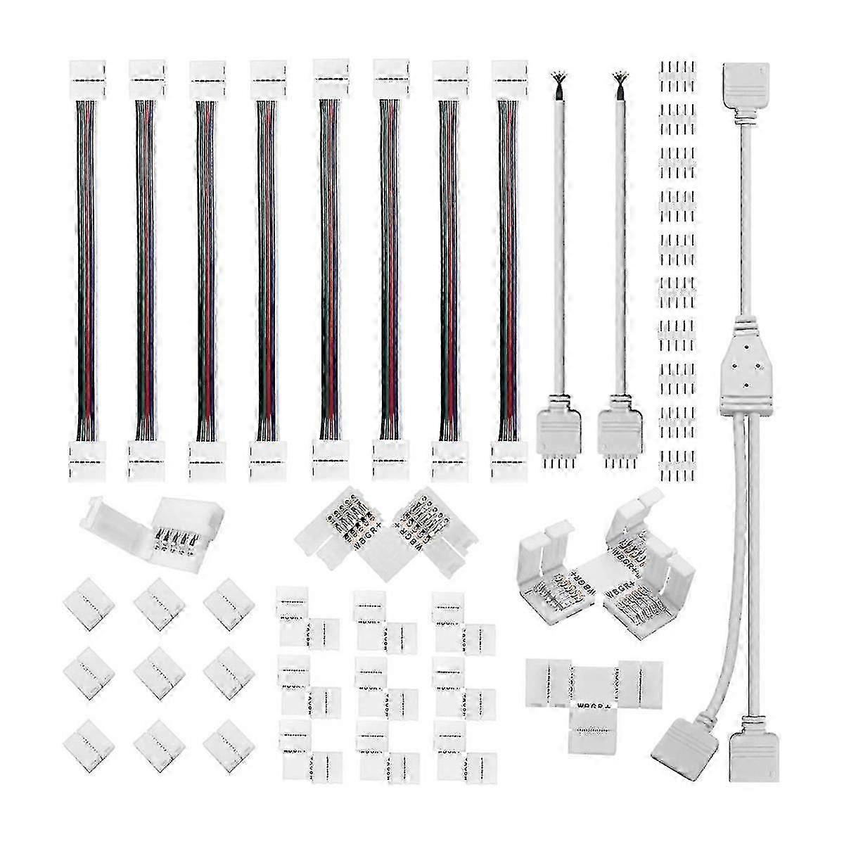5 Pin Connector Kit, for 12Mm RGBW Connection Include T Shape 5 Pin LED RGBW Connector Edition 1105