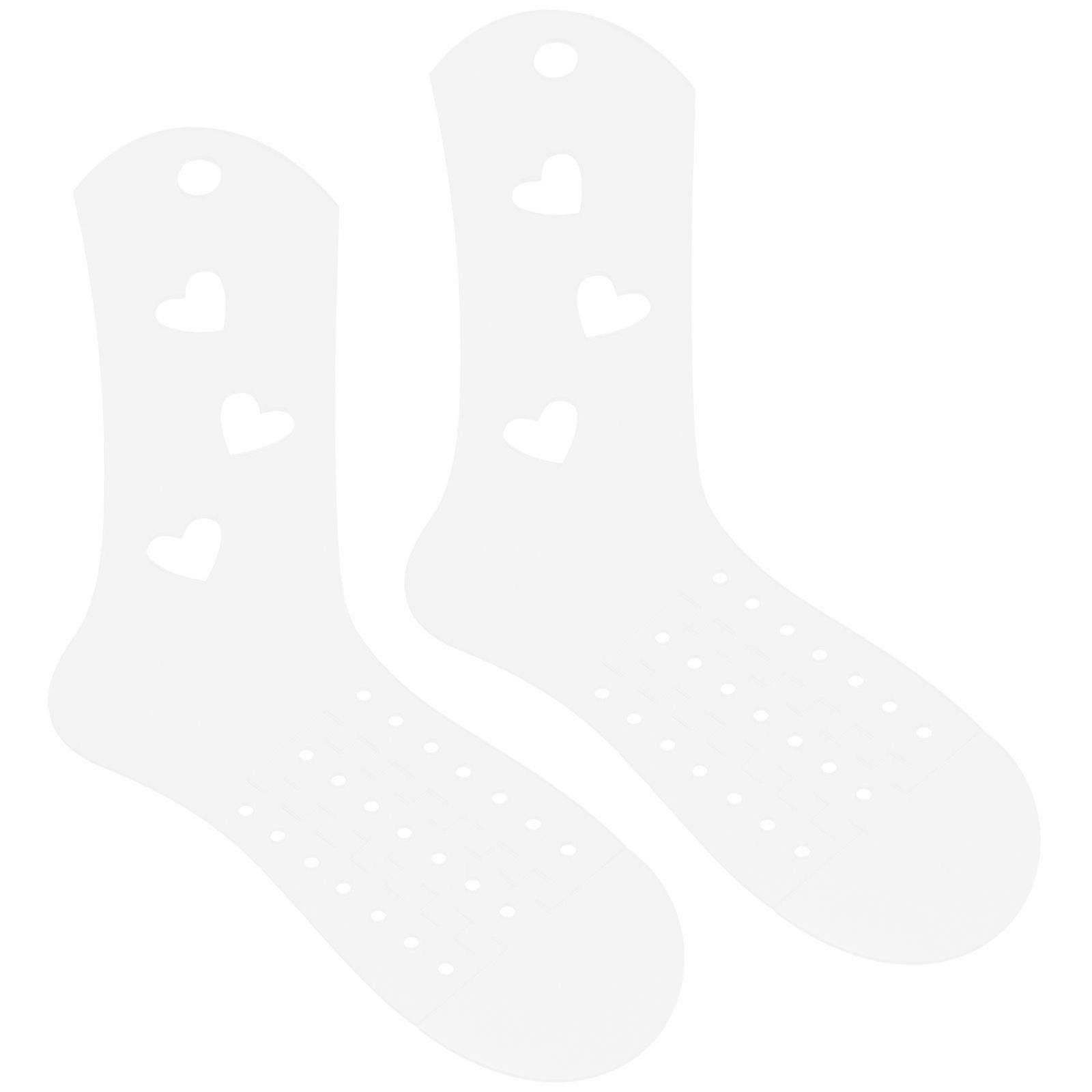 2pcs Weave Knitting Sock Tools Acrylic Sock Blockers DIY Sock Knitting Models Sock Form Acrylic Molds