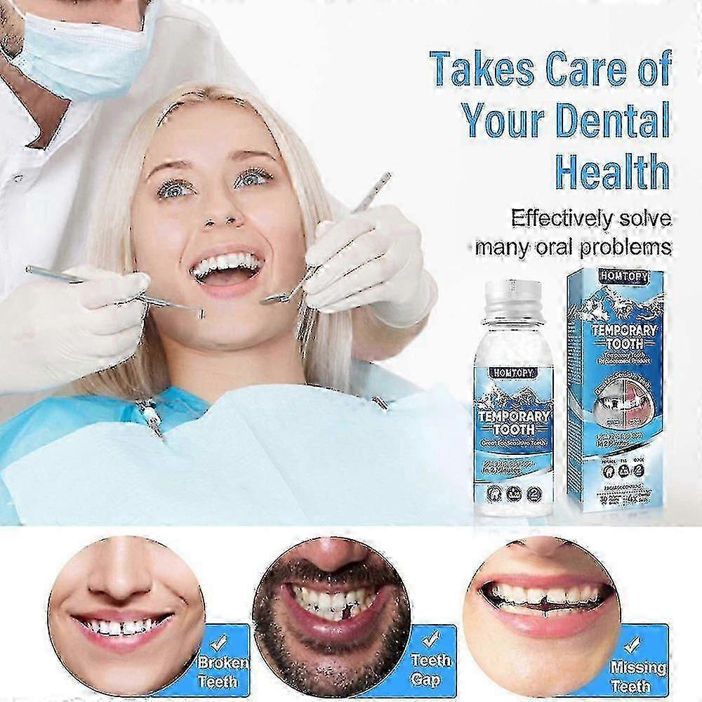 Tooth Filling Repair Kit, Temporary Teeth Filler with 4 Dental Tools,Teeth Replacement Kits for Temporary Fixing Filling Missing Broken Chip