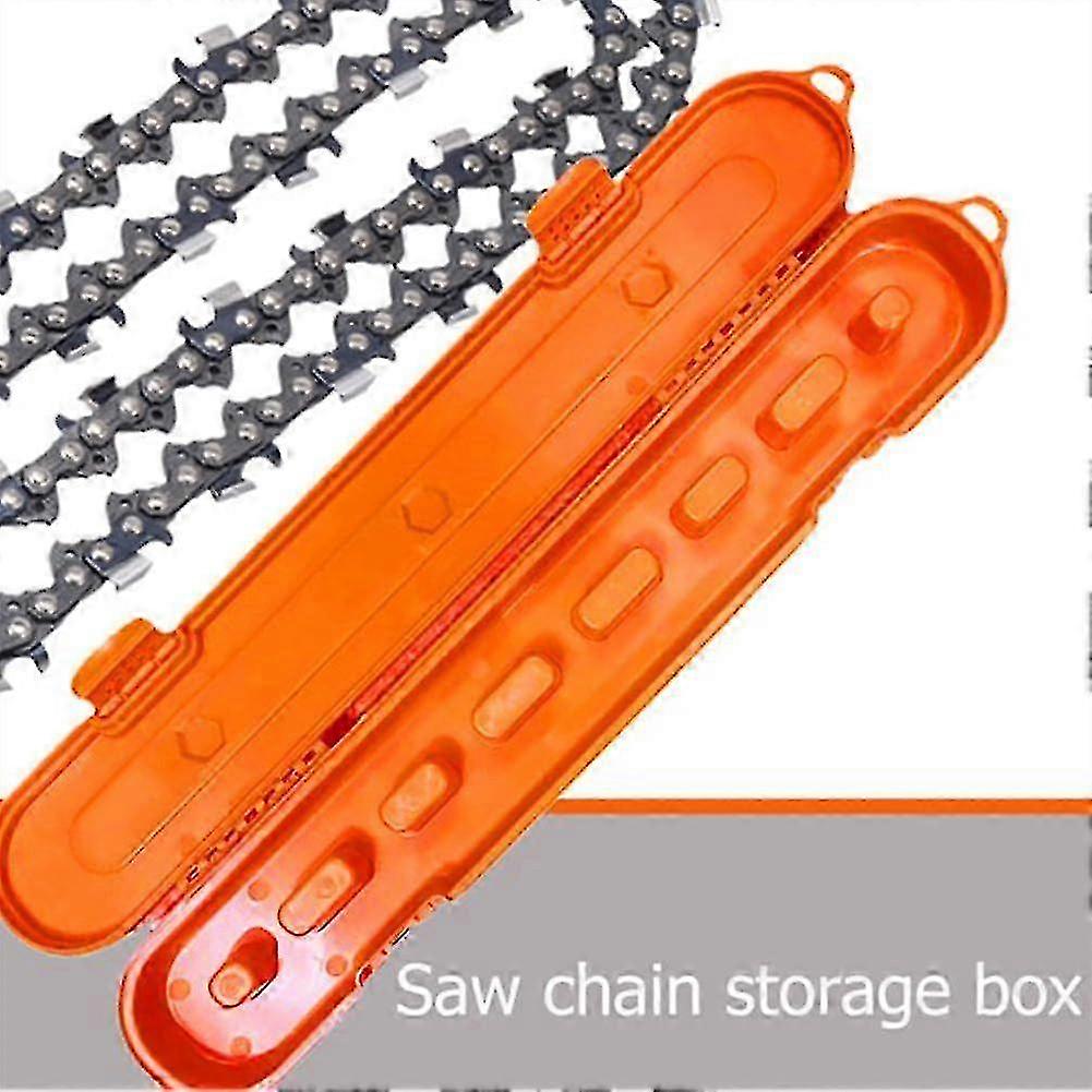 Chainsaw Chain Storage Case Carrying Box for Outdoor Home Use