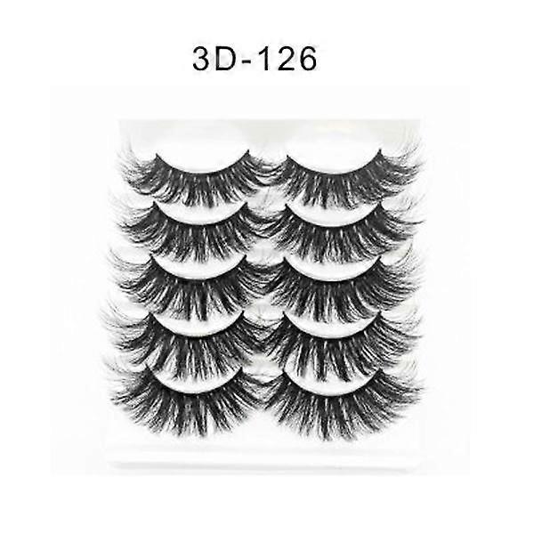 Handmade Natural Eyelashes Pack Long Mink False Lashes Black Volume Dramatic Eyelashes Eye Makeup