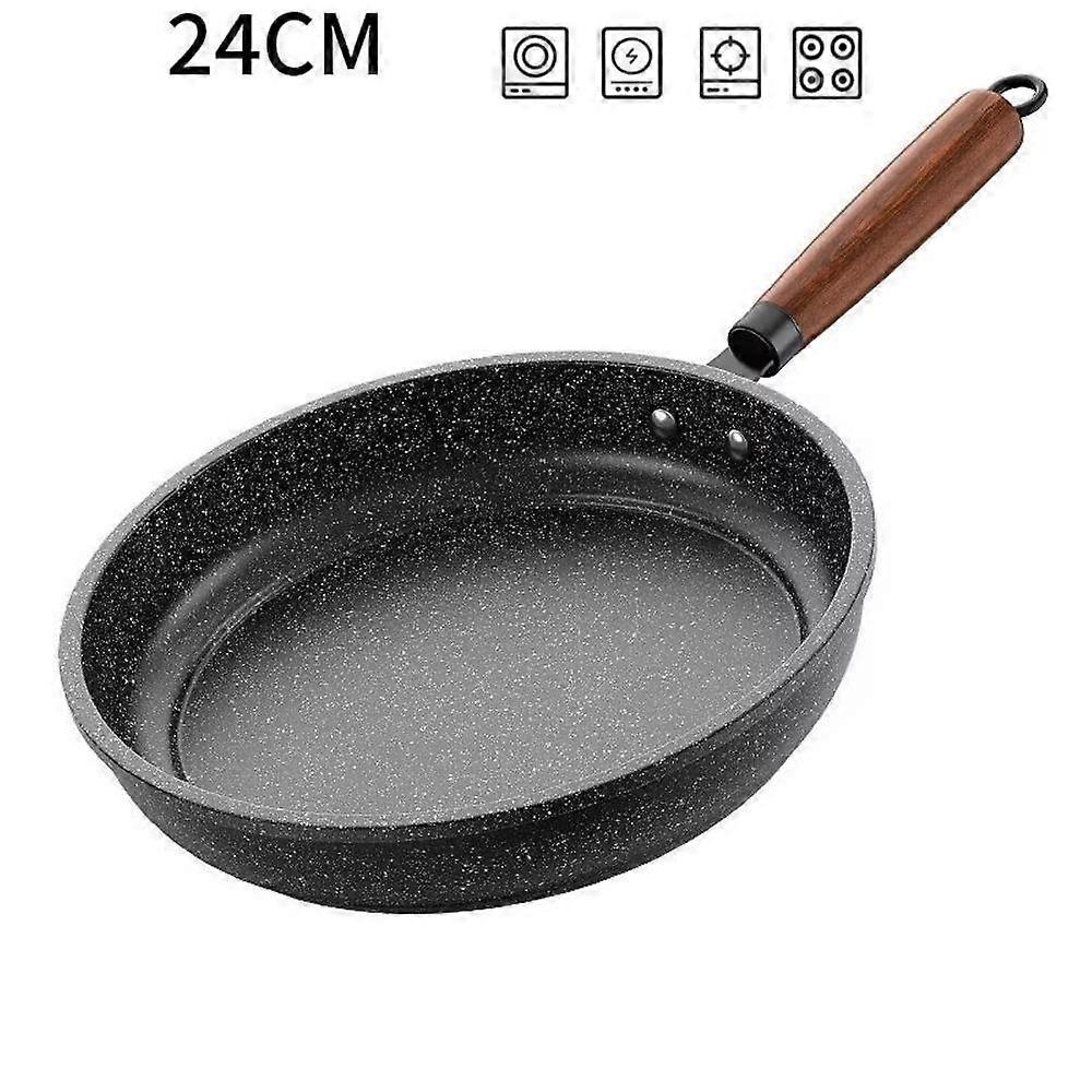 with Lid Non-Stick Pan Skillet 24/26/28/30/32cm Pancake Saucepan Frying Pan  Gas Induction Cooker