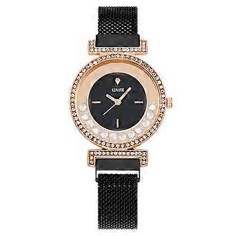 Fashion Women's Watch With Rhinestones  Magnetic Lazy Milan Strap