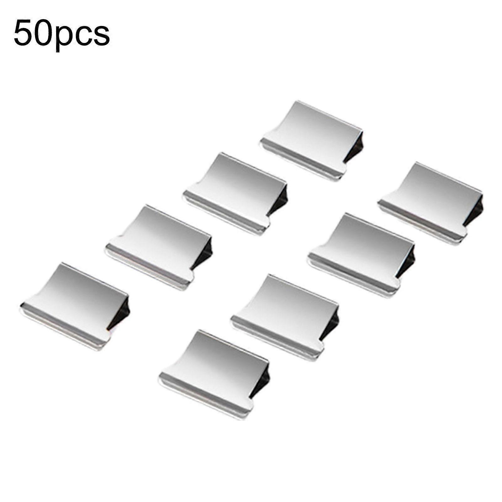 30/50 Pcs Clip Dispenser Reusable Easy To Use Metal Portable Paper Fast Clamp Clip For School